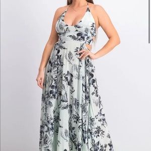Free People Blue Celadon Maxi Dress L